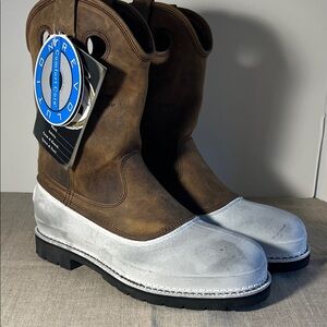 NWT Georgia Boots Mud Dog.  Brown and Gray Men's Boots 12M. SH144